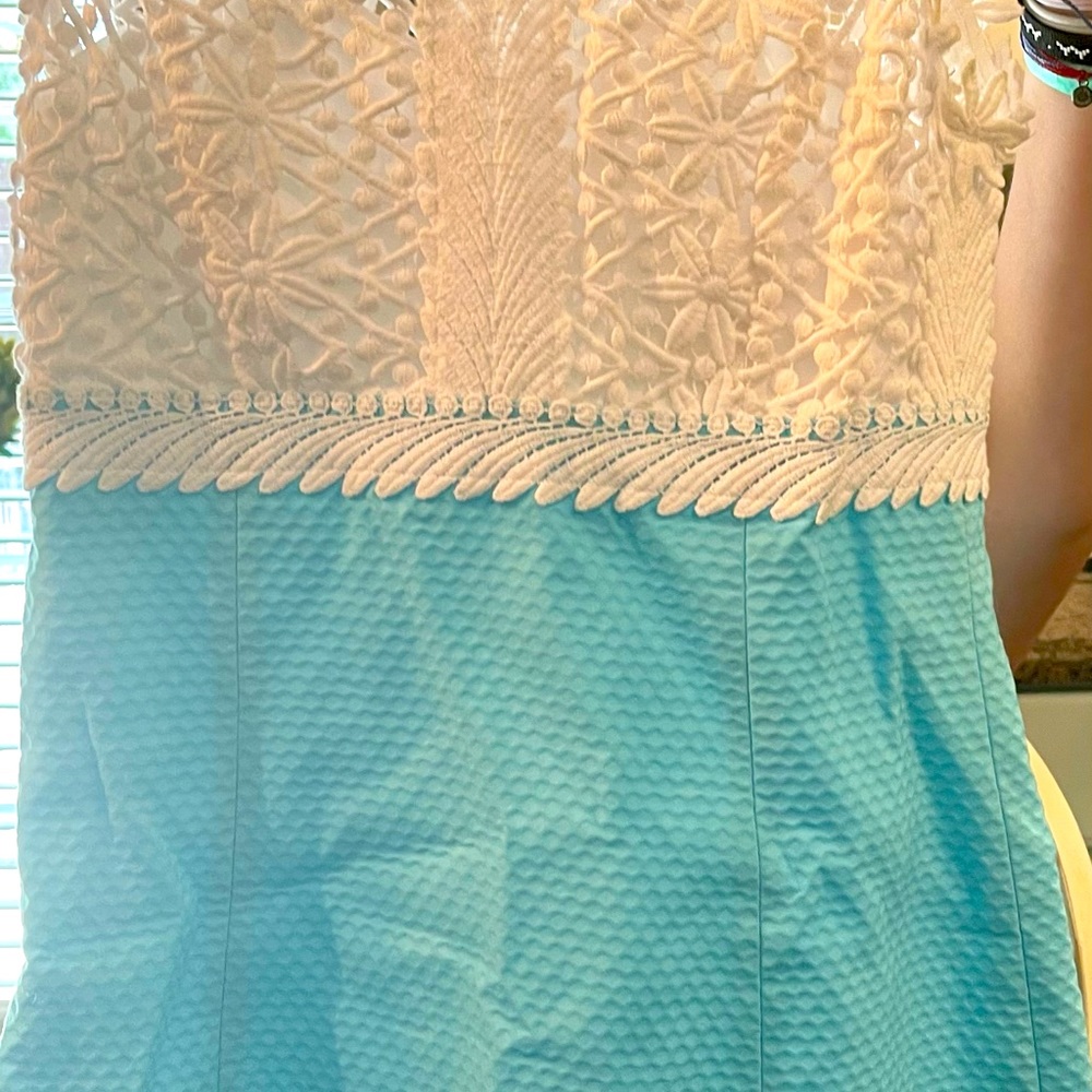 Tiffany blue and white Lilly Pulitzer dress .. perfect condition